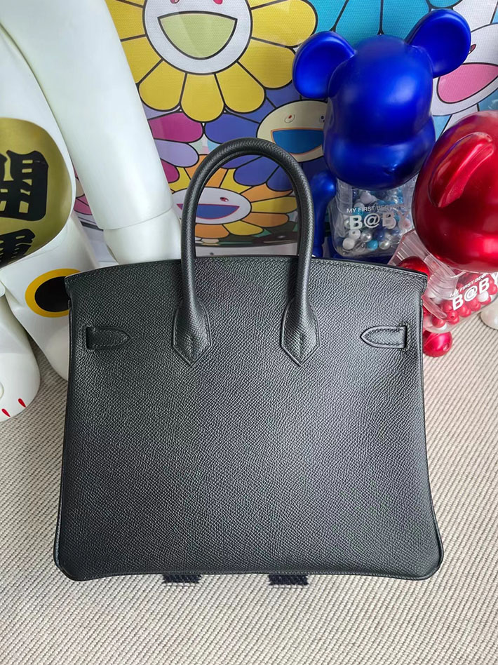 エルメス・バーキン専門店 H品 HERMES バーキン25 ブラック ヴォーエプソン ゴールド金具 BZ017 バーキン25 黒 - 画像 (2)