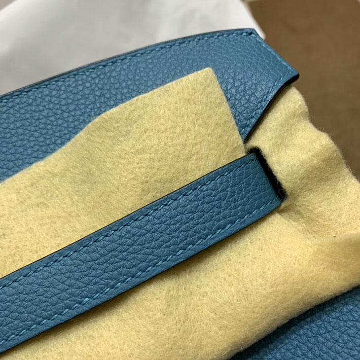 エルメス・バーキン専門店 H品 HERMES バーキン35 ブルージーン トゴ シルバー金具 BC018 エルメスバーキン35 安い - 画像 (7)