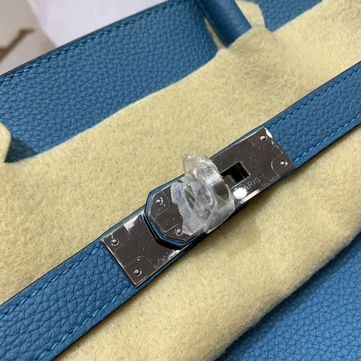 エルメス・バーキン専門店 H品 HERMES バーキン35 ブルージーン トゴ シルバー金具 BC018 エルメスバーキン35 安い - 画像 (6)