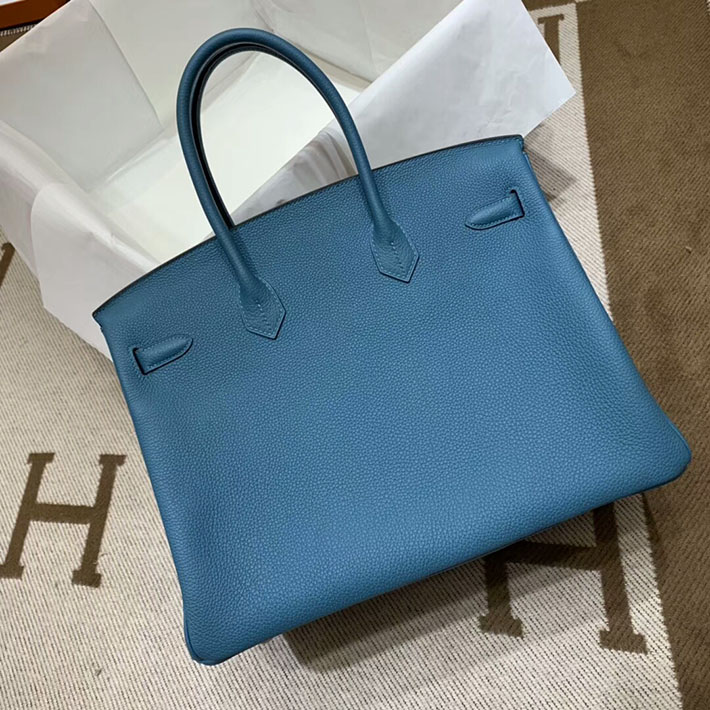 エルメス・バーキン専門店 H品 HERMES バーキン35 ブルージーン トゴ シルバー金具 BC018 エルメスバーキン35 安い - 画像 (5)