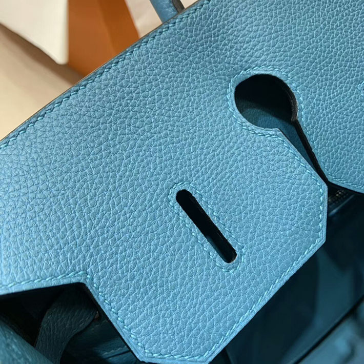 エルメス・バーキン専門店 H品 HERMES バーキン35 ブルージーン トゴ シルバー金具 BC018 エルメスバーキン35 安い - 画像 (3)