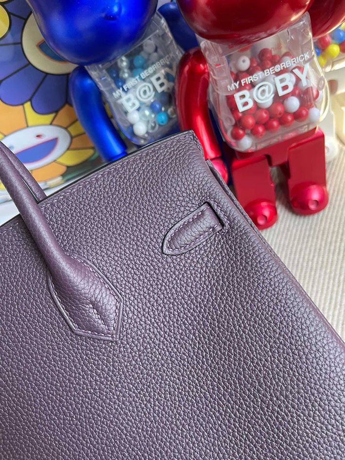 エルメス・バーキン専門店 H品 HERMES バーキン25 アイリス トゴ ゴールド金具 BZ021 エルメスバーキン25スーパーコピー - 画像 (3)