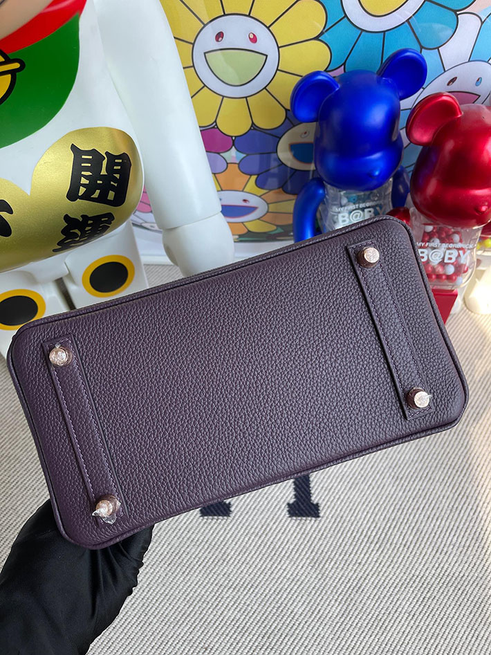 エルメス・バーキン専門店 H品 HERMES バーキン25 アイリス トゴ ゴールド金具 BZ021 エルメスバーキン25スーパーコピー - 画像 (2)