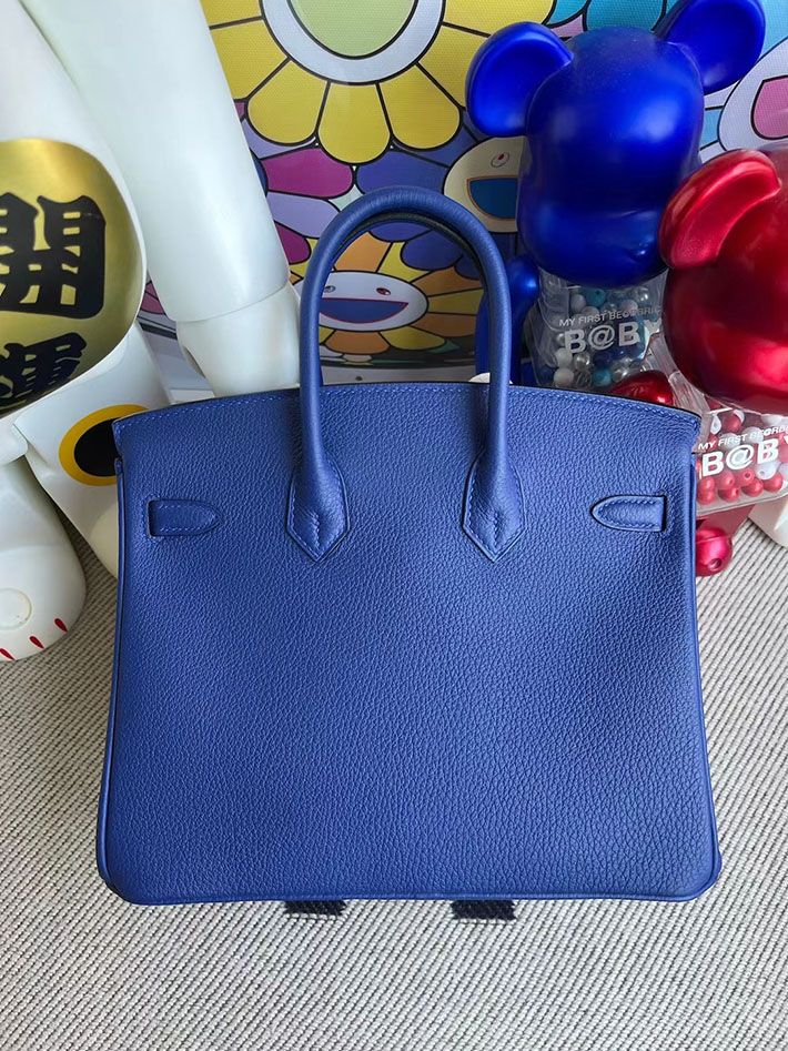 エルメス・バーキン専門店 H品 HERMES バーキン25 ブルーエレクトリック トゴ ゴールド金具 BZ022 エルメス バーキン25 定価 - 画像 (2)