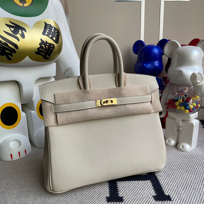 エルメス・バーキン専門店 H品 HERMES バーキン25 クレ トゴ ゴールド金具 BZ023 エルメス バーキン25 人気色 - 画像 (9)