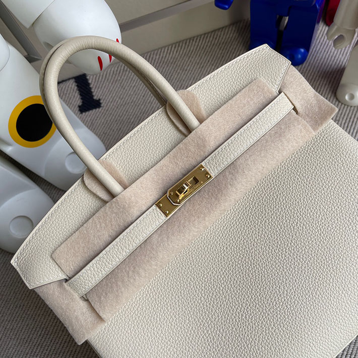 エルメス・バーキン専門店 H品 HERMES バーキン25 クレ トゴ ゴールド金具 BZ023 エルメス バーキン25 人気色 - 画像 (8)