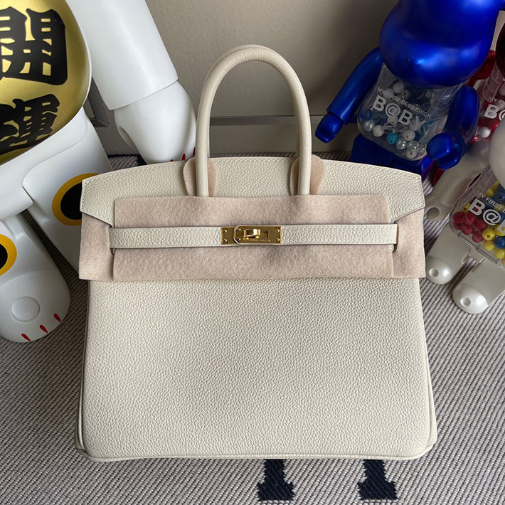 エルメス・バーキン専門店 H品 HERMES バーキン25 クレ トゴ ゴールド金具 BZ023 エルメス バーキン25 人気色 - 画像 (3)