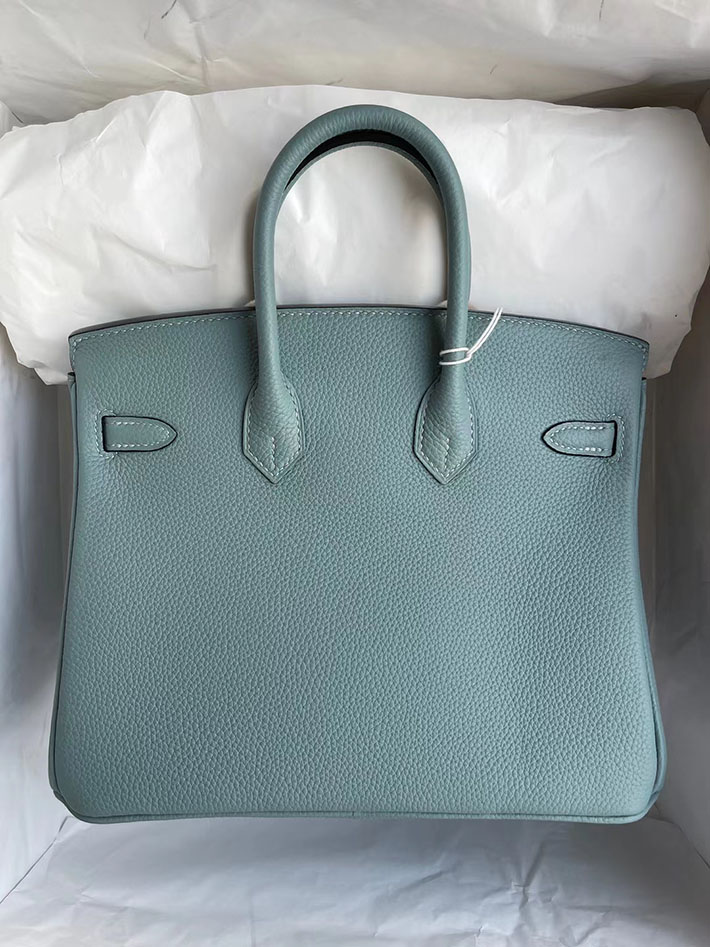エルメス・バーキン専門店 H品 HERMES バーキン25 シエル トゴ シルバー金具 BZ025 バーキン25 定価 - 画像 (2)