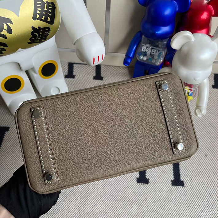 エルメス・バーキン専門店 H品 HERMES バーキン25 エトゥープ トゴ シルバー金具 BZ026 エルメスバーキン25 エトゥープ - 画像 (4)