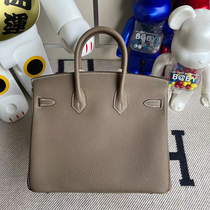 エルメス・バーキン専門店 H品 HERMES バーキン25 エトゥープ トゴ シルバー金具 BZ026 エルメスバーキン25 エトゥープ - 画像 (2)