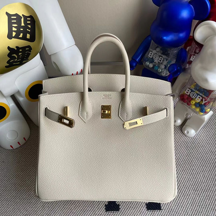 エルメス・バーキン専門店 H品 HERMES バーキン25 ナタ トゴ ゴールド金具 BZ027 エルメス バーキン25 人気色 - 画像 (5)