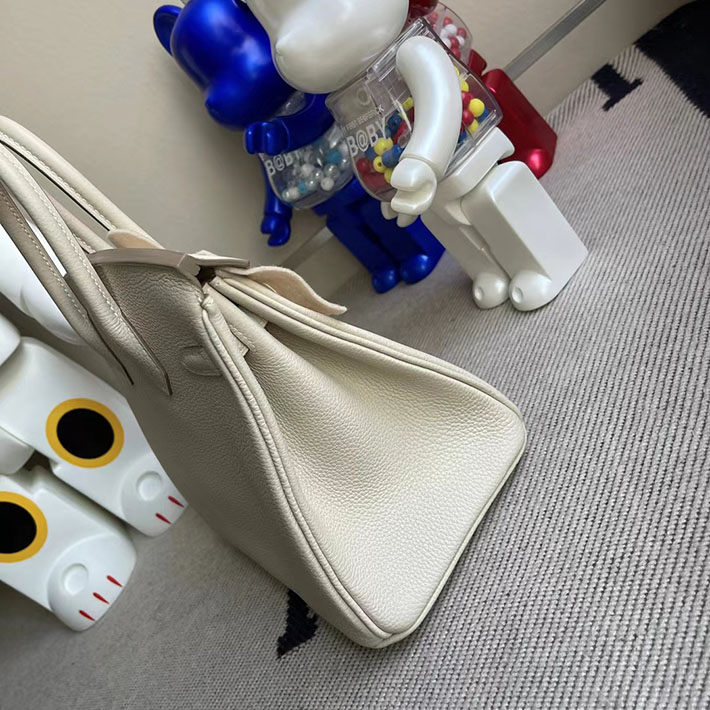 エルメス・バーキン専門店 H品 HERMES バーキン25 クレ トゴ シルバー金具 BZ030 エルメスバッグ 安い順 - 画像 (4)